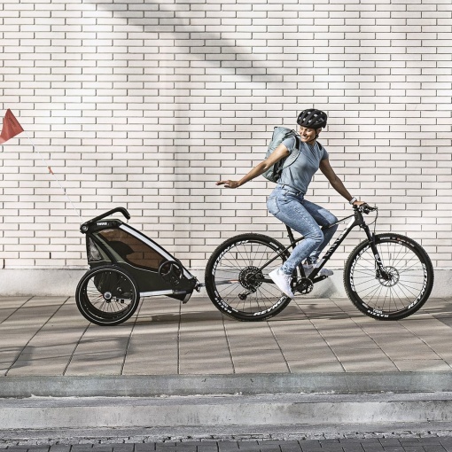 Carucior multisport Thule Chariot Lite double, Vintage Green - Img 2