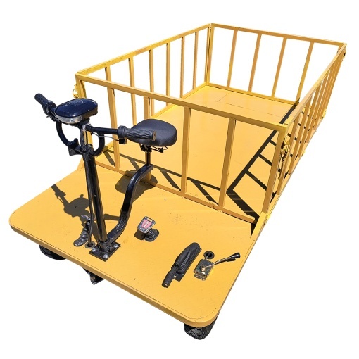 Carucior platforma electrica transport marfa 800W, 40V, 2.5x1.25m sarcina maxima 1000Kg THOR - Img 10