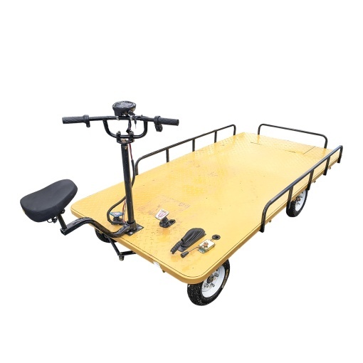 Carucior platforma electrica transport marfa 800W, 48V, 2.5x1.25m sarcina maxima 1000Kg THOR - Img 3