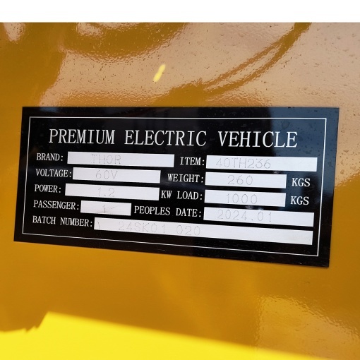 Carucior platforma electrica transport marfa cu bancheta 1200W, 48V, 3x1.25m sarcina maxima 1000Kg THOR - Img 10