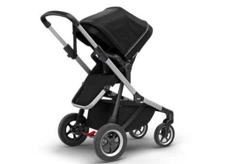 Carucior Thule SLEEK Cadru Gri si Copertina Grey Melange - Img 3