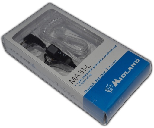 Casca cu microfon Midland MA31-L cu 2 pini cod C732.03 pt. Alan 52, Alan 42, G7, G9 etc. - Img 2
