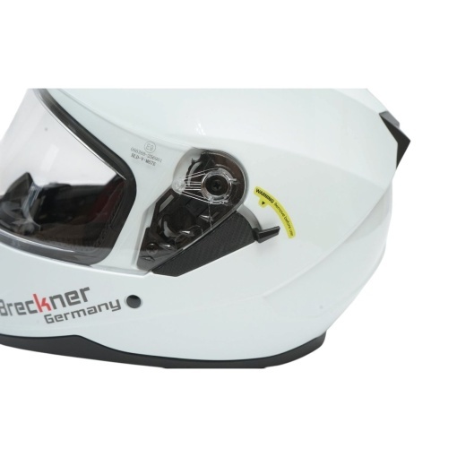 Casca moto integrala alba cu viziera transparenta si ochelari de soare, marimea L Arcane White Breckner Germany - Img 3