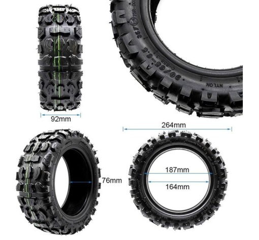 Cauciuc trotineta electrica Offroad 90/65 - 6.5 - Img 3