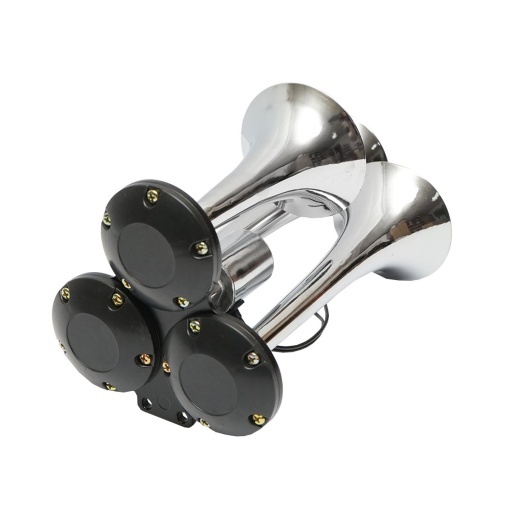 Claxon 3 trompete pentru compresor aer 12/24V - Img 3