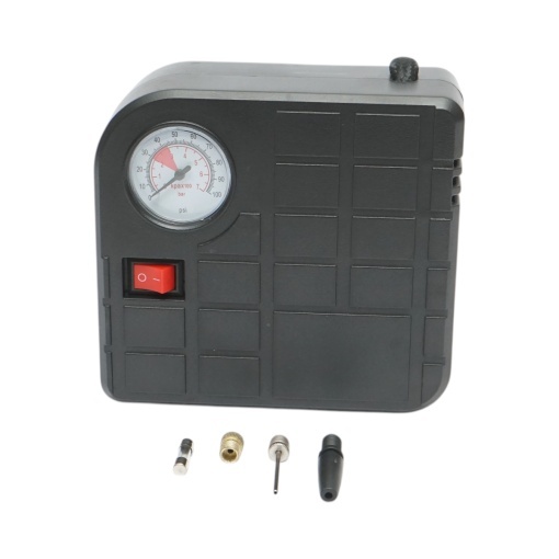 Compresor aer umflat roti 12V, 100PSI, cablu 2.8m, alimentare priza bricheta auto - Img 3