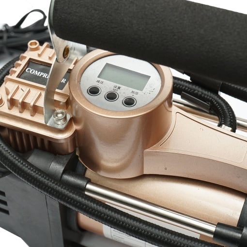 Compresor aer umflat roti 12V 180W, 150PSI, 45l/min, cablu 3m, kit pentru pana auto Breckner Germany - Img 9
