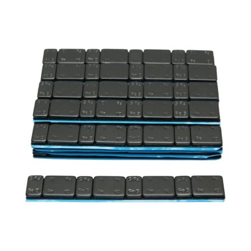 Contragreutati autoadezive negre echilibrare roti Fe 60g (5gx4 buc + 10gx4 buc) 100 benzi/cutie - Img 3