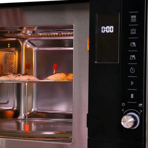 Cuptor cu microunde incorporabil Beko MGB25332BG, 900 W, 25 L, functie auto cook, gri/negru - Img 2