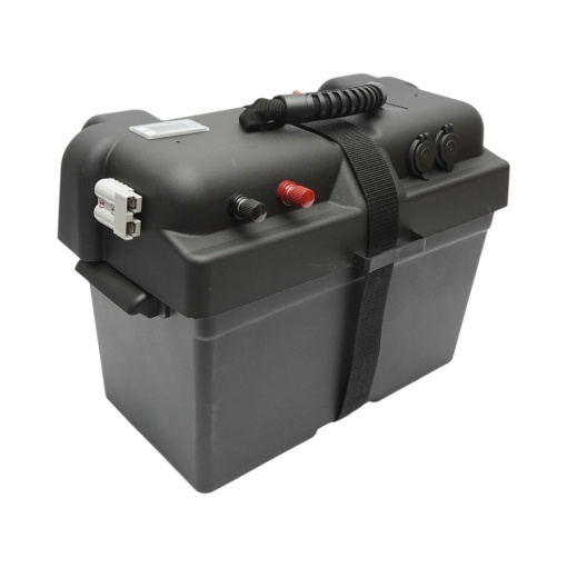 Cutie baterie auto 12V cu voltmetru DC 6-30V, intrerupator alimentare 100A, priza bricheta, afisaj LCD, 2xUSB 360x180x235mm - Img 5