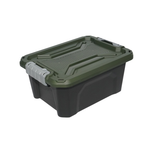 Cutie, lada depozitare heavy duty 12L cu capac, verde 385x295x175mm Breckner Germany - Img 3