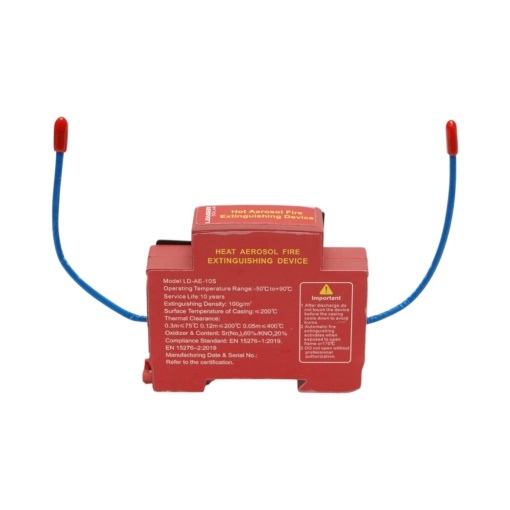 Dispozitiv automat stingere incendiu cu aerosol termic, activare termica/electrica pentru tablouri electrice Leader - Img 2