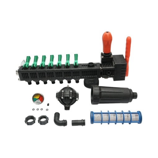 Distribuitor erbicidator cu 7 cai, filtru si manometru cu glicerina 25 bar - Img 3