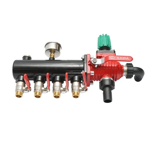 Distribuitor erbicidator metalic cu 4 cai, manometru cu glicerina 25 bar - Img 5