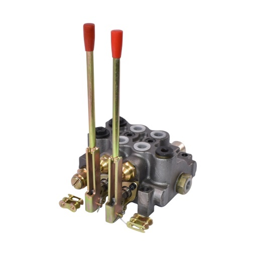 Distribuitor hidraulic cu doua manete profesional, presiune 200 bar 80L/minut - Img 2