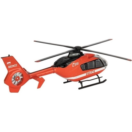 Elicopter Jucarie Metalica 1:43 STRAZ EC-135 Rosu - Img 2