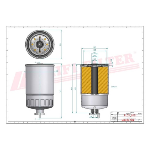 Filtru combustibil SN 327 HIFI FILTER - Img 2