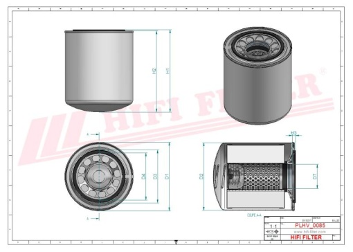 Filtru hidraulic SH 59005 HIFI FILTER - Img 2