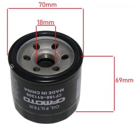 Filtru ulei ATV CF Moto CF500, X5, X6 - Img 2