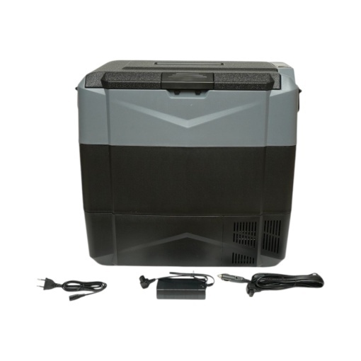 Frigider auto 55L cu compresor 12V-24V-220V, 60W, afisaj LCD, zona dubla de racire, USB 630x390x590mm - Img 2