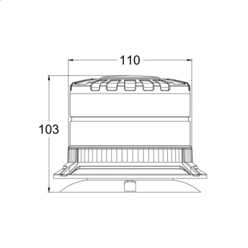 Girofar 12V/24V 16 LED-uri cu magnet 36 W - Img 7