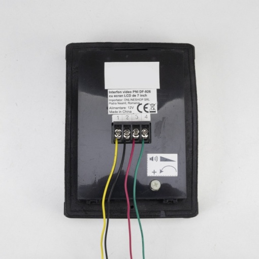 Interfon video PNI DF-926 cu 1 monitor, ecran LCD 7 inch, iesire pentru yala electromagnetica - Img 2