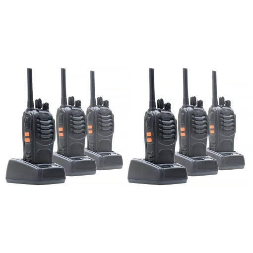 Kit 6 statii radio portabile PNI PMR R40 PRO acumulatori, incarcatoare si casti incluse - Img 12