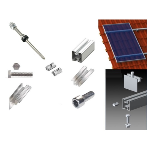 Kit de montaj pe acoperis tabla PNI pentru 4 panouri fotovoltaice - Img 8