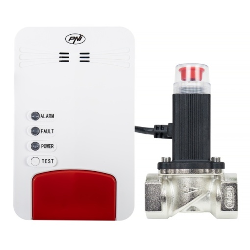 Kit PNI Safe House Dual Gas 250 cu senzori pentru 2 tipuri de gaz monoxid de carbon (CO) si gaze naturale si electrovalva 3/4 inch - Img 4