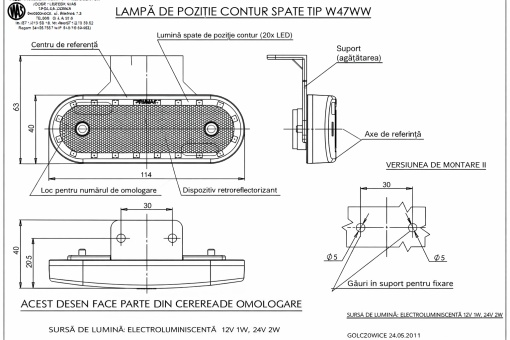 Lampa de pozitie/contur - Img 5