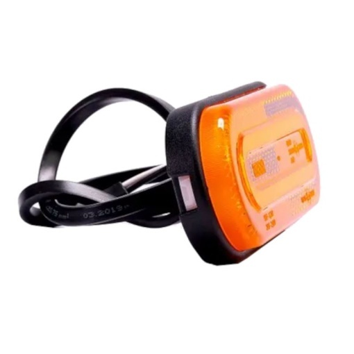 Lampa gabarit 121x47, LED, galbena, Fristom - Img 3