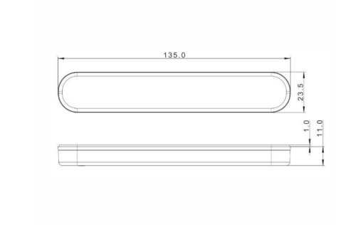 Lampa gabarit portocalie cu LED 12-36V FRISTOM - Img 4