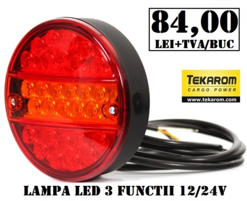 LAMPA LED CAMION 3 FUNCTII (SLIM) 24V - Img 2