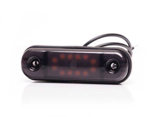 Lampa marcaj BLACK cu lumina rosie 12 LEDURI 12/24V - Img 2