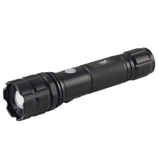Lanterna PNI Adventure F10 din aluminiu cu led 1x6W, 500lm pana la 200m focus, cu acumulator si port micro USB - Img 6