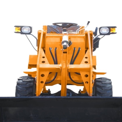 Mini incarcator frontal articulat 900kg 4x4, motor diesel 35CP, capacitate ridicare 500kg, latime cupa 1000mm THOR - Img 11