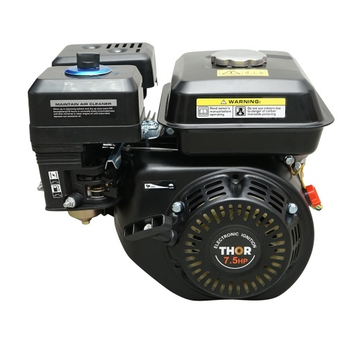 Motor pe benzina cu fulie 7.5CP, 4 timpi, ax cu pana 20mm, 212cc pornire sfoara THOR - Img 3