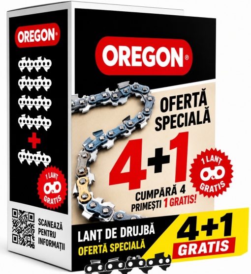 Pachet 5 lanturi drujba Oregon 28 dinti, pas 3.25, canal 1.3mm 95TXL056 - Img 2
