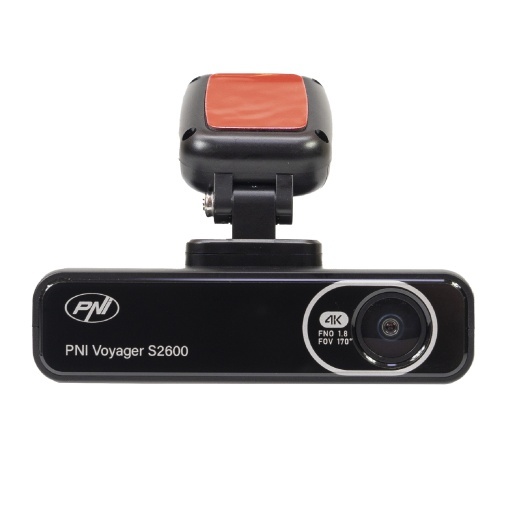 Pachet Camera auto DVR PNI Voyager S2600, WiFi, 4K Ultra HD, GPS si card de memorie microSD 128GB inclus - Img 2