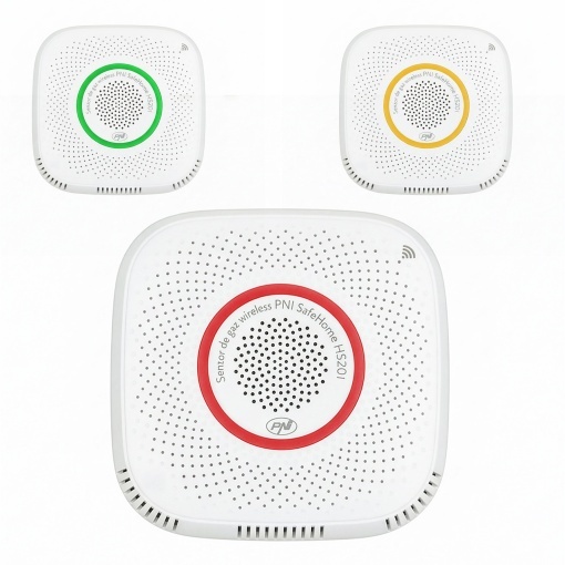 Pachet senzor de gaz metan (CH4) PNI SafeHouse HS201 cu Wi-Fi, Tuya Smart si Sticky Pad Drapel inclus - Img 13