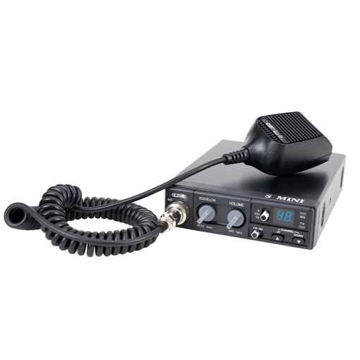 Pachet Statie radio CB CRT S Mini Dual Voltage 12/24V 4W + Antena CB PNI ML29 - Img 7