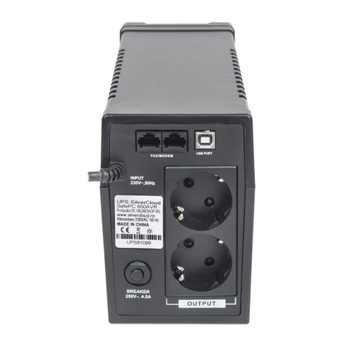 Pachet UPS SilverCloud SafePC 650AVR putere 360W si Sticky Pad Drapel inclus - Img 2