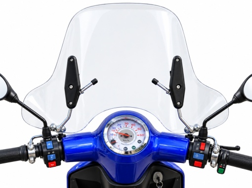 Parbriz moto / scuter universal 58 x 41 x 67.5 cm (prindere ghidon) - Img 2