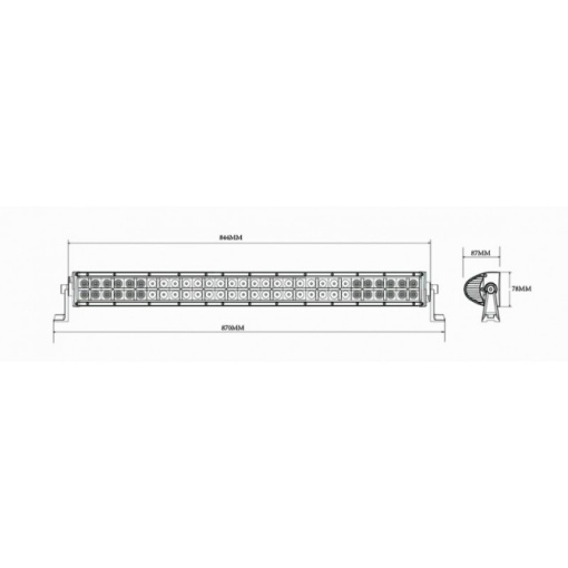 Proiector camuflaj 60 LED 885mm 180W - Img 2