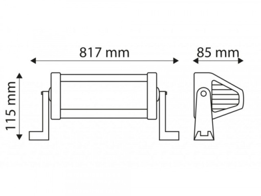 Proiector curbat 60LED, 180W , Combo, 817/115/85 mm - Img 2