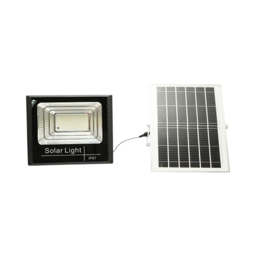 Proiector LED 200W, 6500K cu panou solar 12W, baterie LiFePO4 8000mAh si telecomanda IP67 Breckner Germany - Img 2