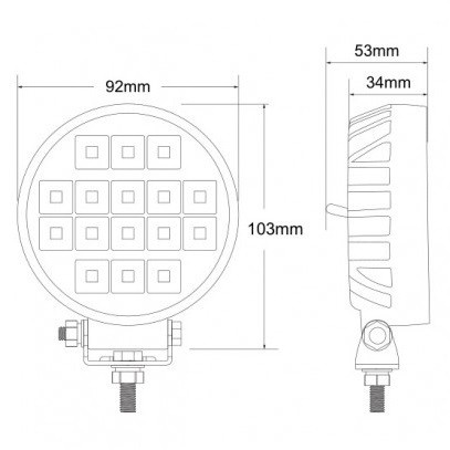 Proiector LED ROTUND 16W - Img 5