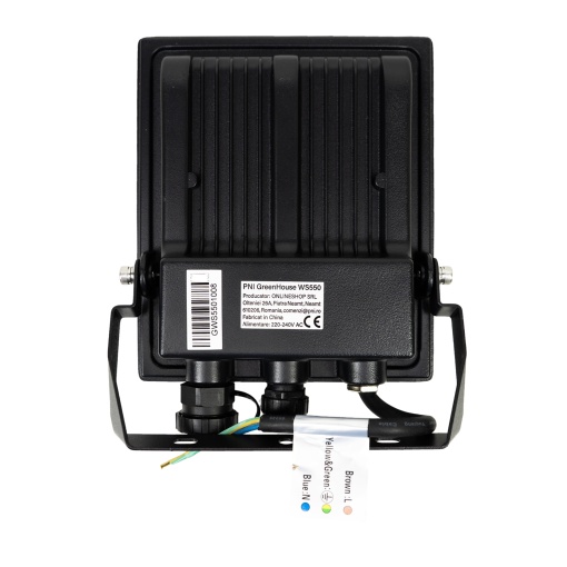 Reflector LED PNI GreenHouse WS550 50W cu senzor de miscare, setare sensibilitate, durata iluminare, 3000K - 6500K, functie dimming, alimentare 230V - Img 5