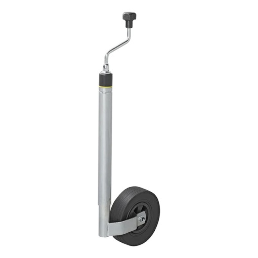 Roata de sprijin / manevra, teava de 48mm / anvelopa cauciuc plin 220 x 65 mm