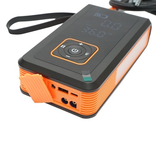 Robot pornire si compresor aer smart 80W 150 PSI, afisaj digital LED, baterie litiu 8000 mAh, baterie externa, lanterna LED, port USB/USB-C, accesorii incluse - Img 4